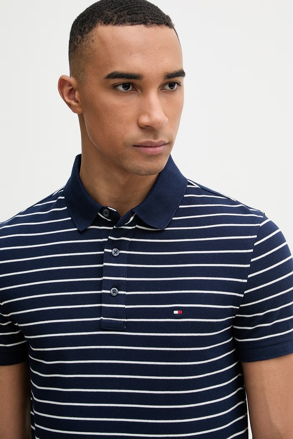 Tommy Hilfiger polo męskie granatowy MW0MW17771..