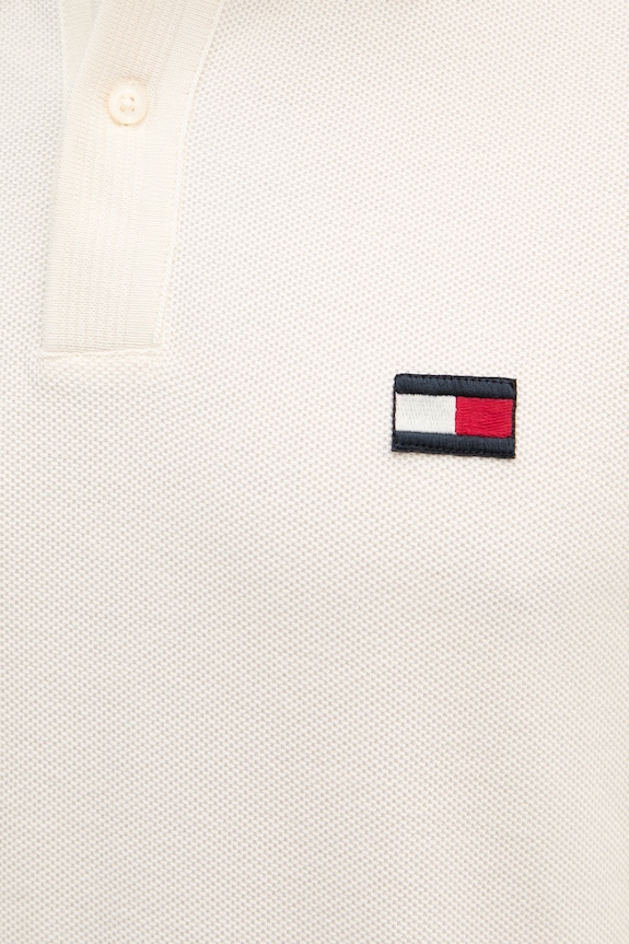 Tommy Hilfiger polo pánské bavlněné MW0MW42740 béžová