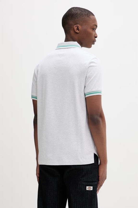 Îmbrăcăminte Tommy Jeans polo pentru bărbați, din bumbac DM0DM22700 gri
