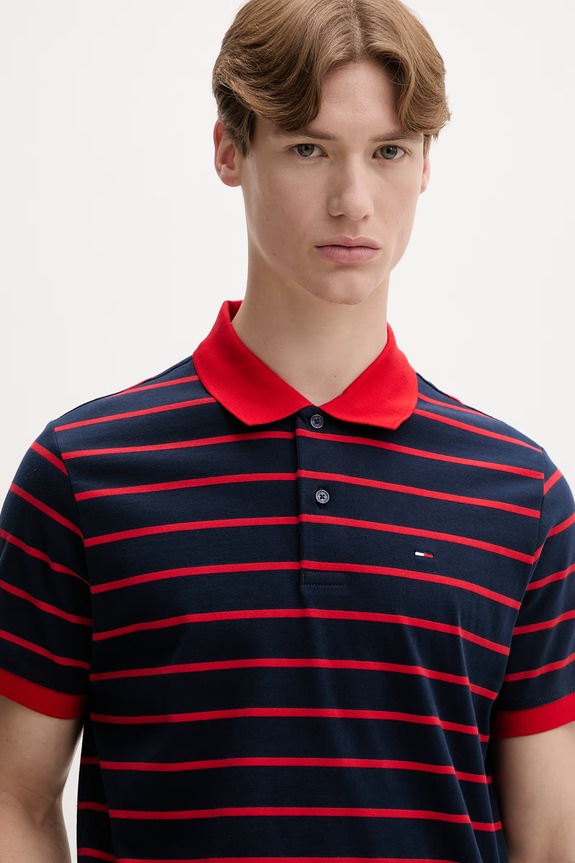 Tommy Jeans polo pentru bărbați, din bumbac bleumarin DM0DM22708