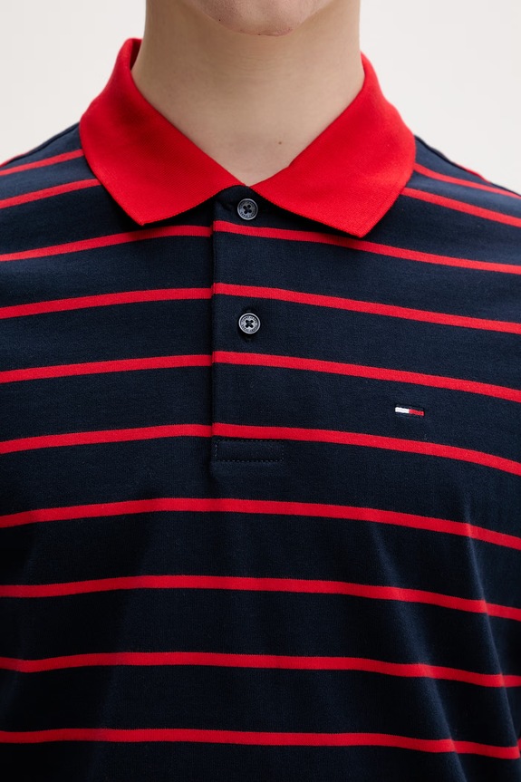 Tommy Jeans polo pentru bărbați, din bumbac DM0DM22708 bleumarin