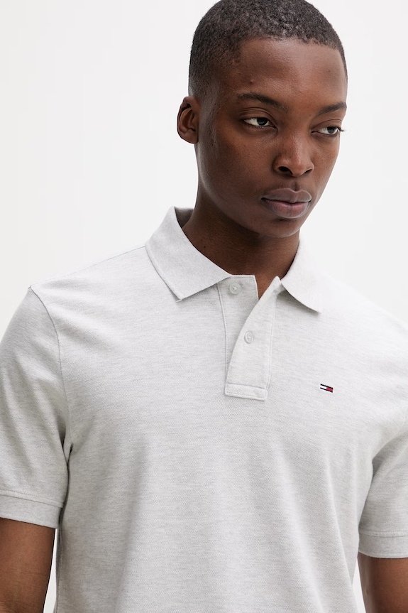 Tommy Jeans polo pentru bărbați, din bumbac gri DM0DM22711