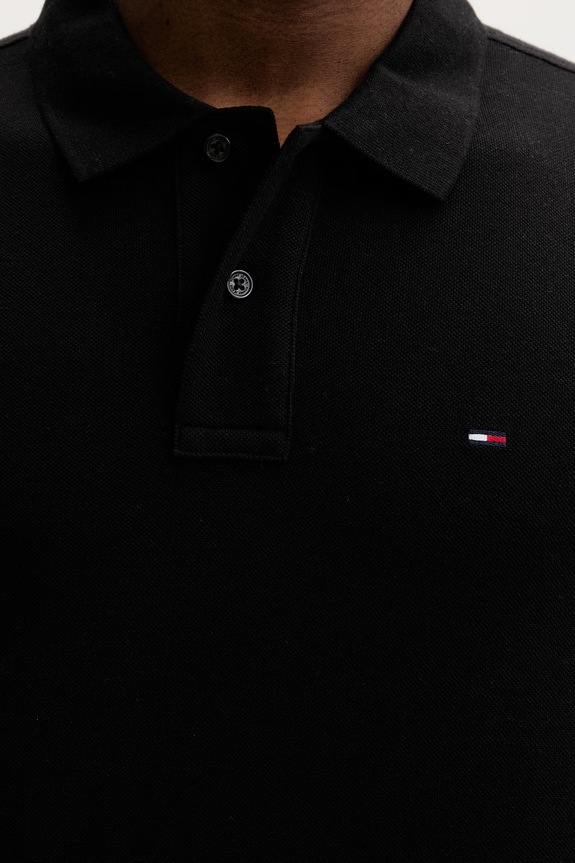 Tommy Jeans polo tričko pánske bavlnené DM0DM22711 čierna