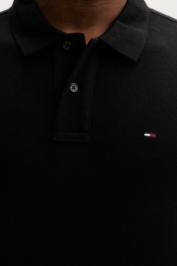 Tommy Jeans polo tričko pánske bavlnené DM0DM22711 čierna