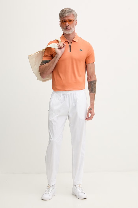 Lacoste polo tričko pánske DH9992 oranžová SS26