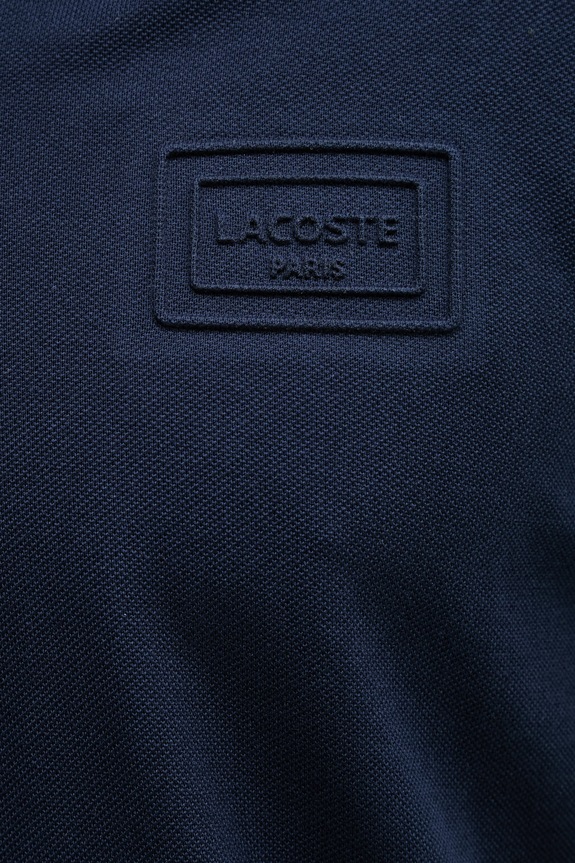 Lacoste polo męskie bawełniane PH0752 granatowy