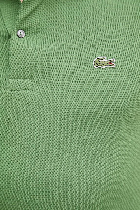 Lacoste polo męskie bawełniane PH9875 zielony