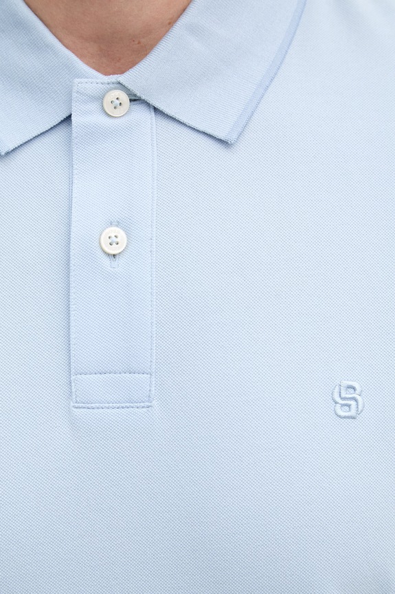 BOSS polo męskie bawełniane Parris 80 50567874 niebieski