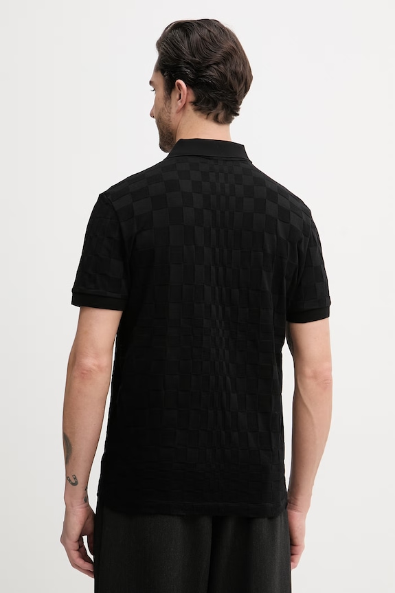 Îmbrăcăminte BOSS Green polo bărbați din bumbac BOSS X PORSCHE 50559802 negru