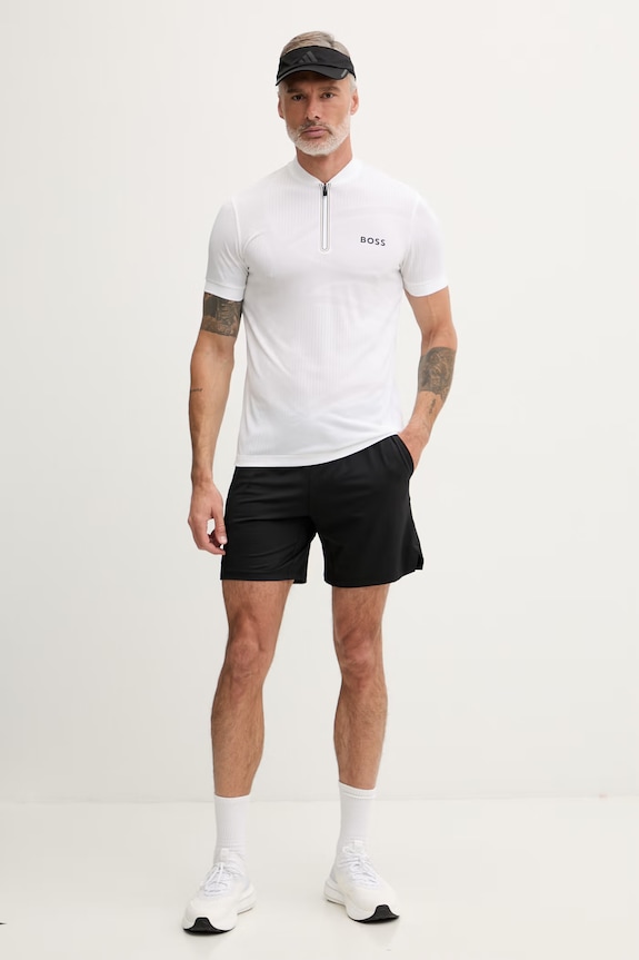 BOSS Green polo pentru bărbați 50559206 alb SS26
