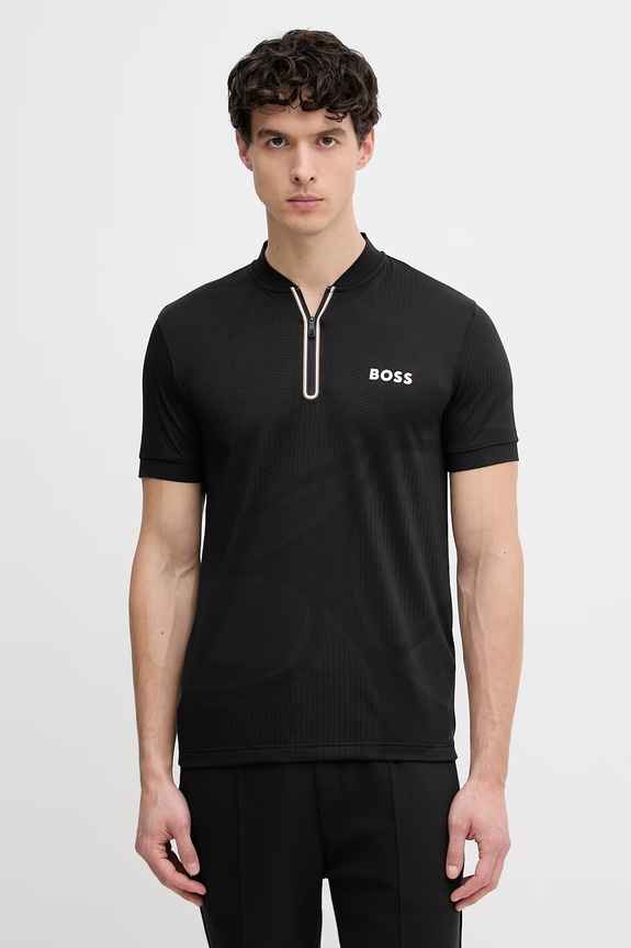 BOSS Green polo pentru bărbați negru 50559206