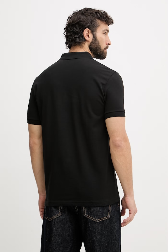 BOSS Green polo tričko pánske bavlnené 50559263 čierna SS26