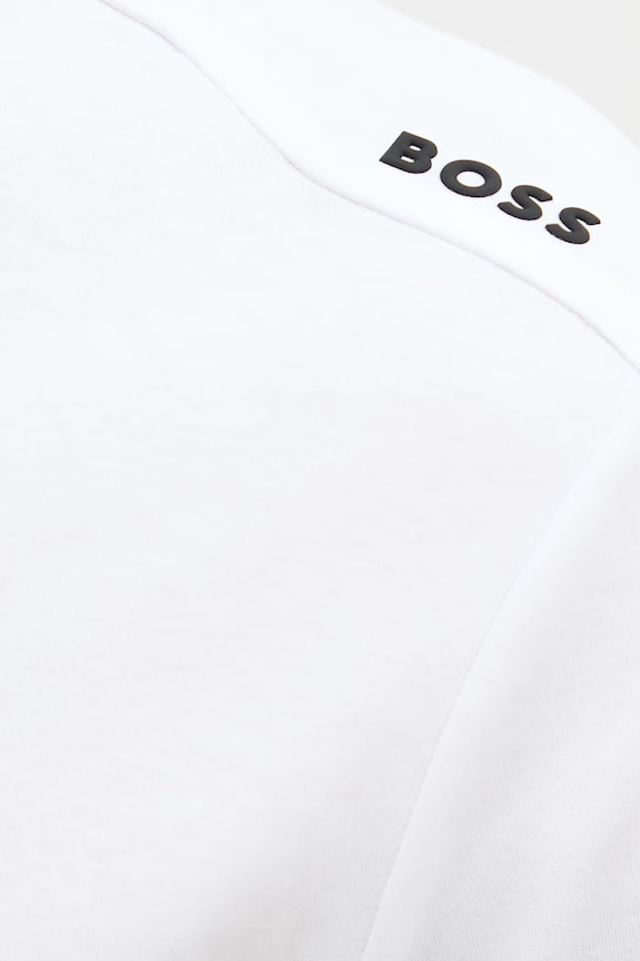 BOSS Green polo męskie bawełniane 50559380 biały