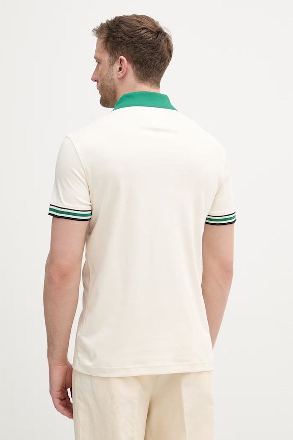 Oblečenie Tommy Hilfiger polo tričko pánske bavlnené MW0MW42830 béžová