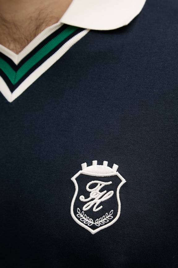 Tommy Hilfiger polo pentru bărbați, din bumbac MW0MW42830 bleumarin