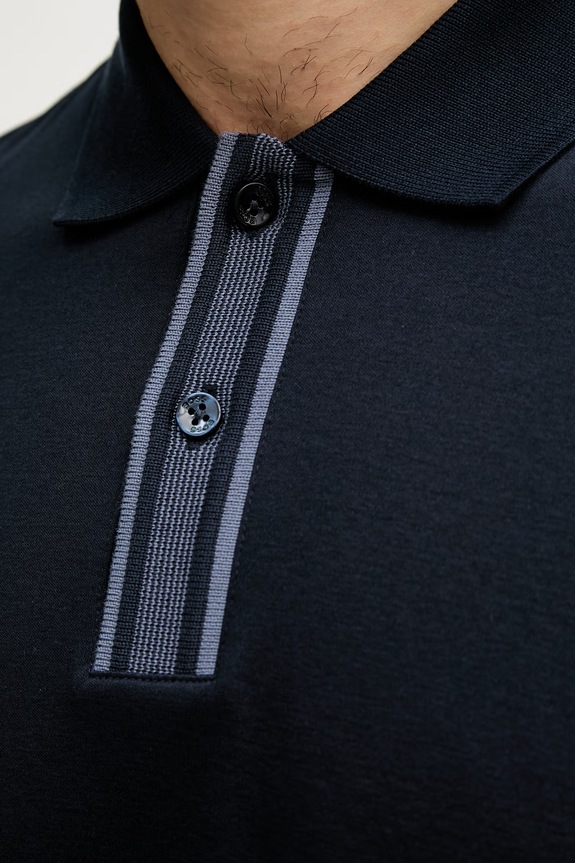 BOSS polo tričko pánske bavlnené Parlay 238 50559668 tmavomodrá