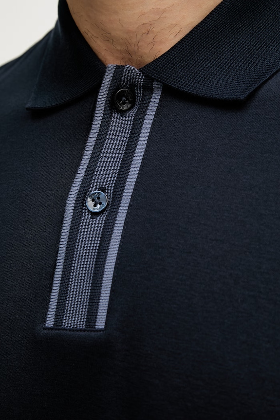 BOSS polo tričko pánske bavlnené Parlay 238 50559668 tmavomodrá