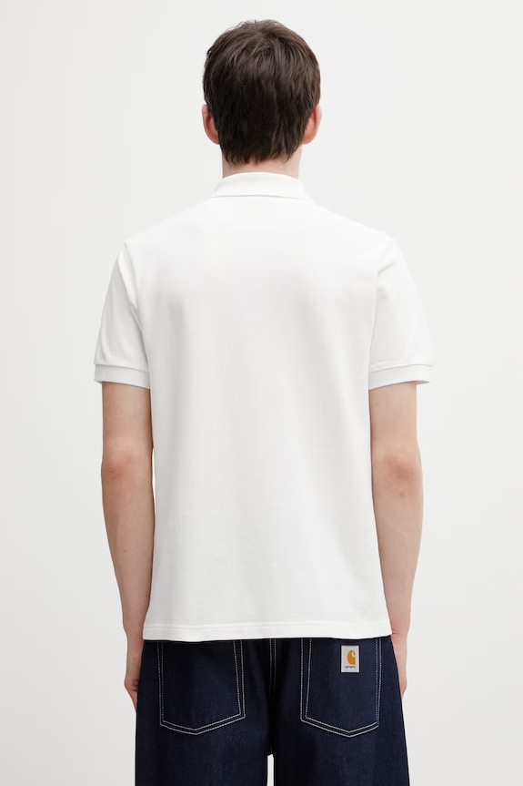 Abbigliamento Kenzo GOTS KENZO WILD TIGER SLIM POL polo in cotone da uomo FG55PO1014PU bianco