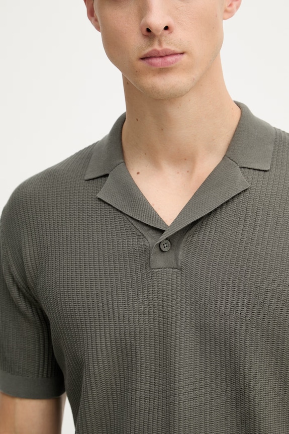 Armani Exchange Тениска с яка мъжка памучна XM002165.AF20139 зелен