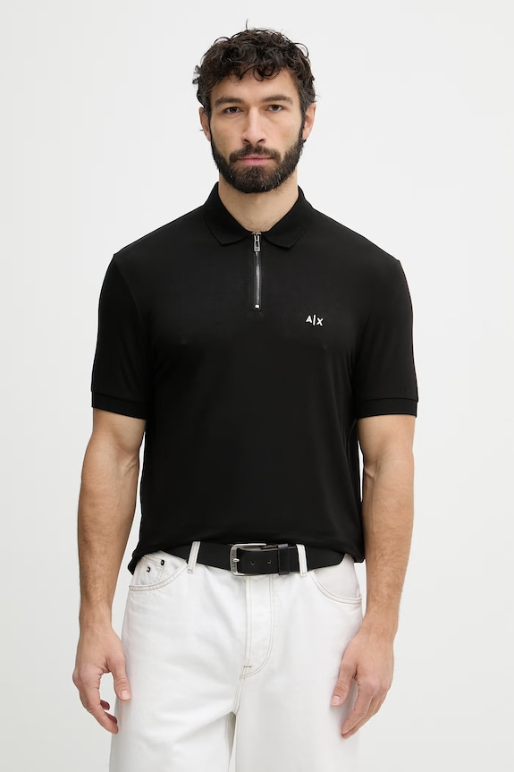 Armani Exchange polo męskie czarny XM002372.AF21936