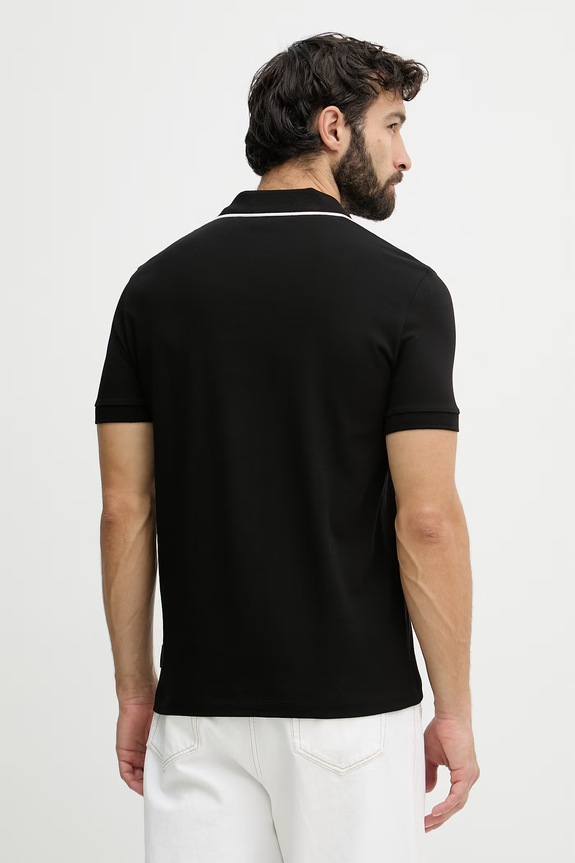 Îmbrăcăminte Armani Exchange polo pentru bărbați, din bumbac XM002401.AF10366 negru