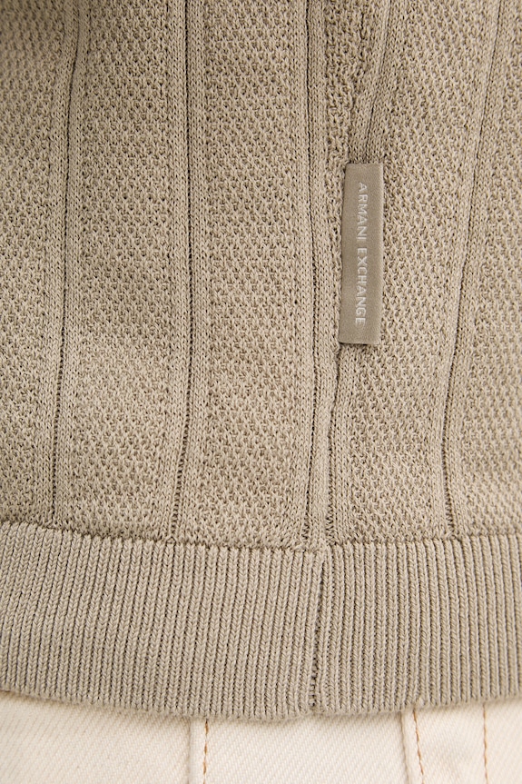 Armani Exchange polo męskie bawełniane XM002438.AF22249 beżowy