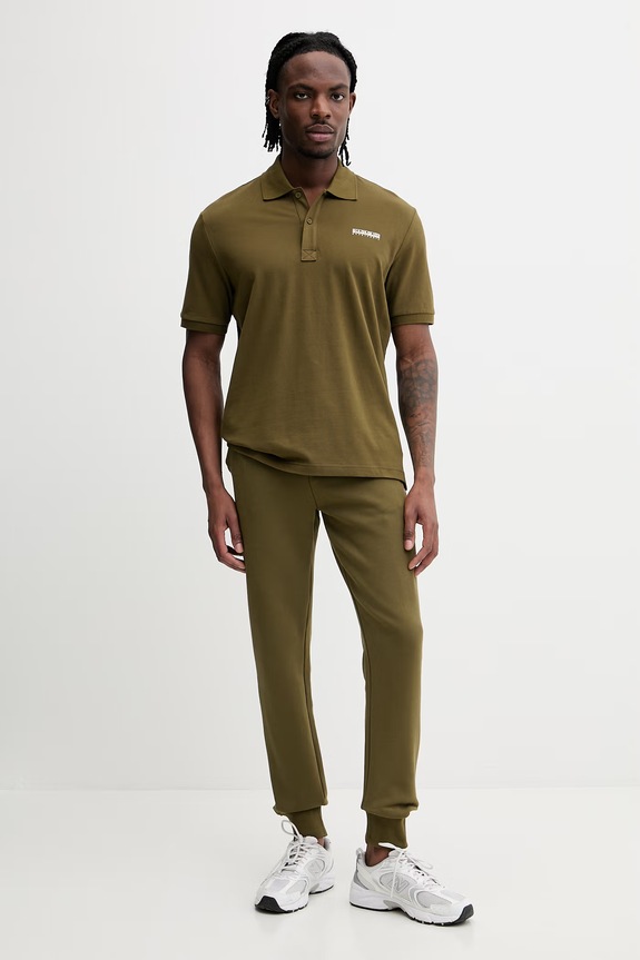 Napapijri polo SMALL BOX NP0A88TQG3A1 verde SS26