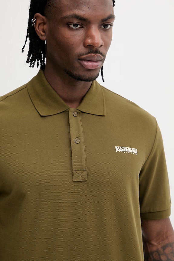 Napapijri polo SMALL BOX verde NP0A88TQG3A1