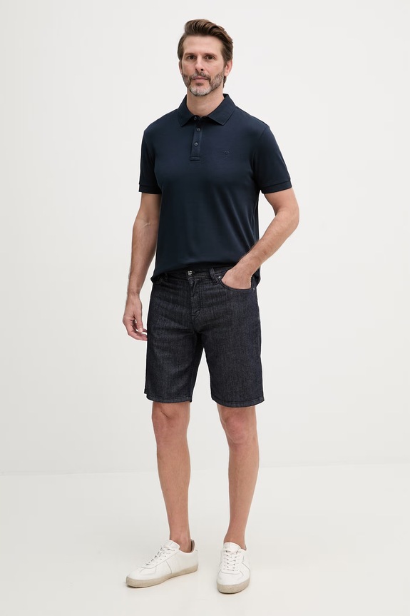 Joop! polo tričko dámske bavlnené 30046975 tmavomodrá SS26