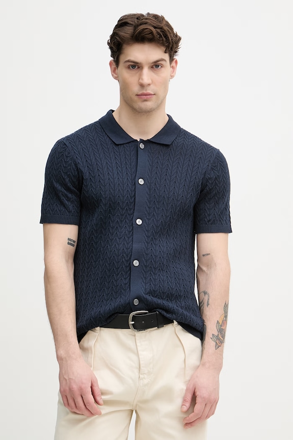 Joop! cămașă pentru bărbați, din bumbac bleumarin 30101510