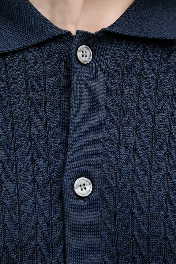 Joop! cămașă pentru bărbați, din bumbac 30101510 bleumarin