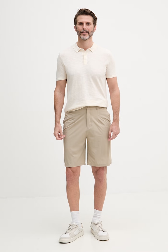 Joop! polo męskie bawełniane 30101532 beżowy SS26