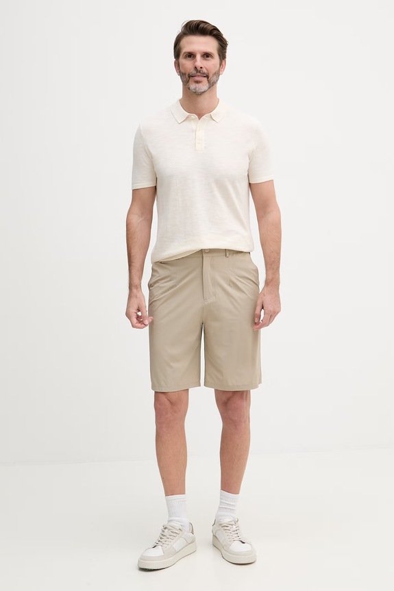 Joop! polo męskie bawełniane 30101532 beżowy SS26