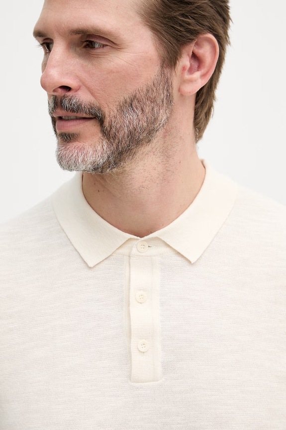 Joop! polo męskie bawełniane beżowy 30101532