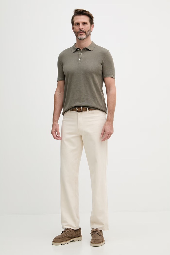 Joop! polo męskie bawełniane 30101532 zielony SS26