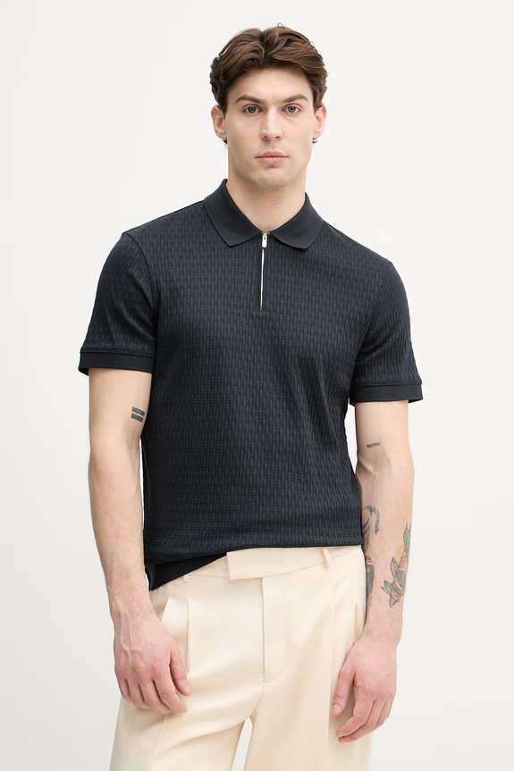 Joop! polo męskie bawełniane granatowy 30101932