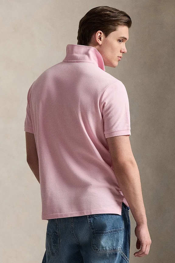 Polo Ralph Lauren MESH-KNT-POLO polo in cotone da uomo 710B16617002 rosa SS26