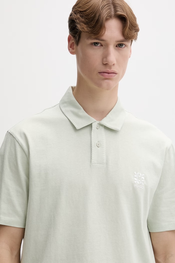 HUGO polo pánské bavlněné Daropolo zelená 50556584