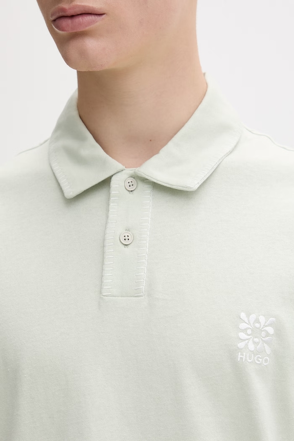 HUGO polo pánské bavlněné Daropolo 50556584 zelená