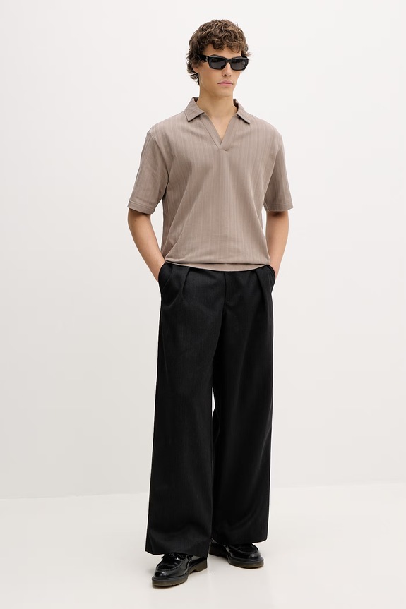 HUGO polo pentru bărbați, din bumbac Dalibo 50556724 maro SS26