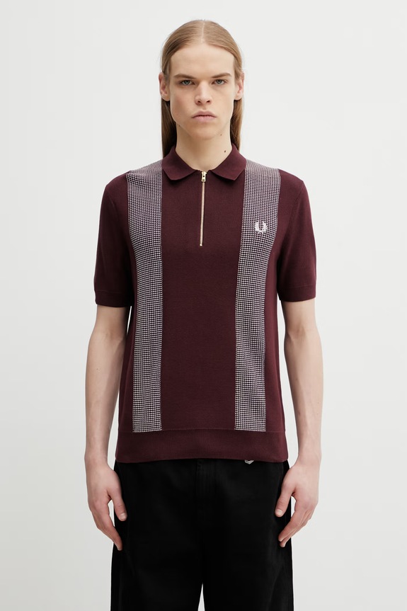 Fred Perry polo slim granata K2310