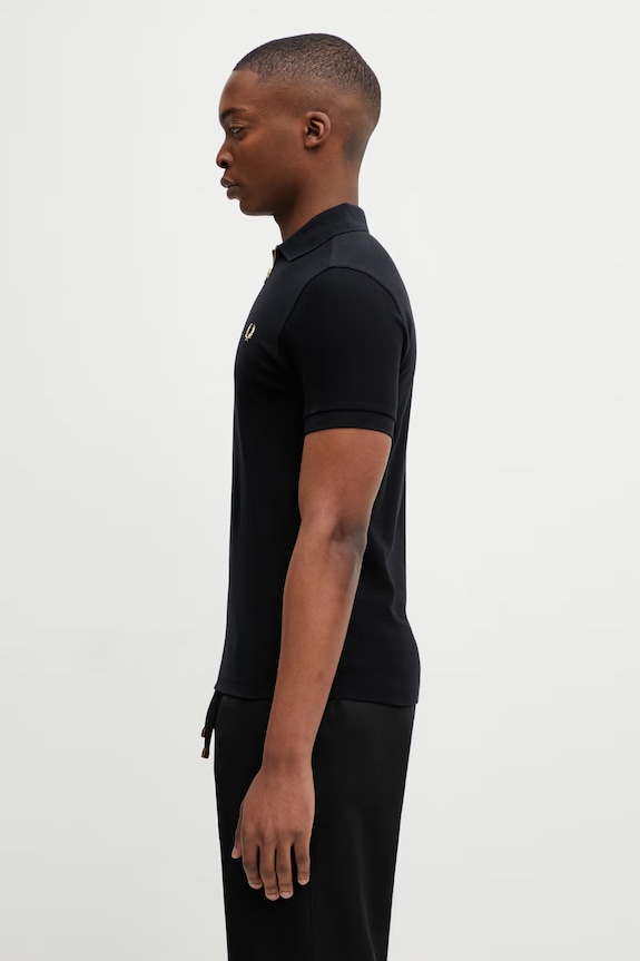 Fred Perry polo de bumbac M2443 negru SS26