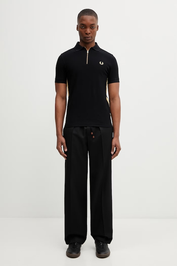 Fred Perry polo de bumbac M2443 negru