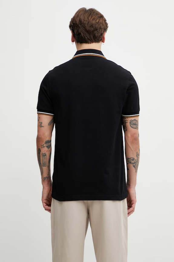 Ruházat Fred Perry póló férfi pamut M3600.P69 fekete