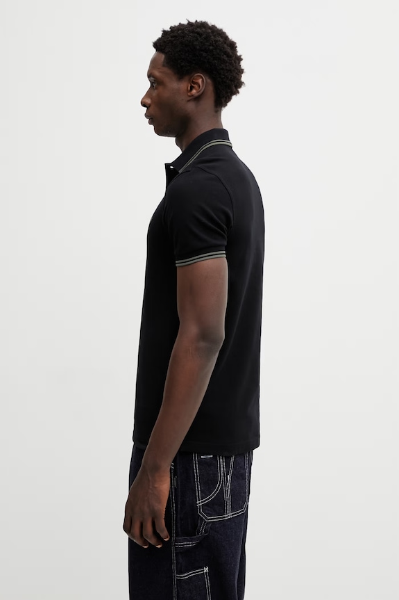 Fred Perry polo bawełniane M3600.T44 czarny SS26