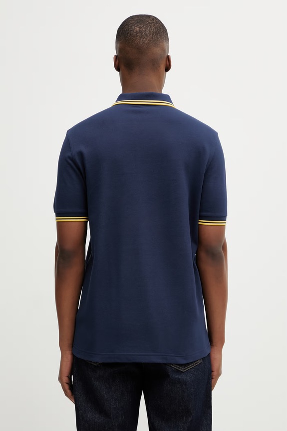 Fred Perry cotton polo shirt M3600.02B navy SS26
