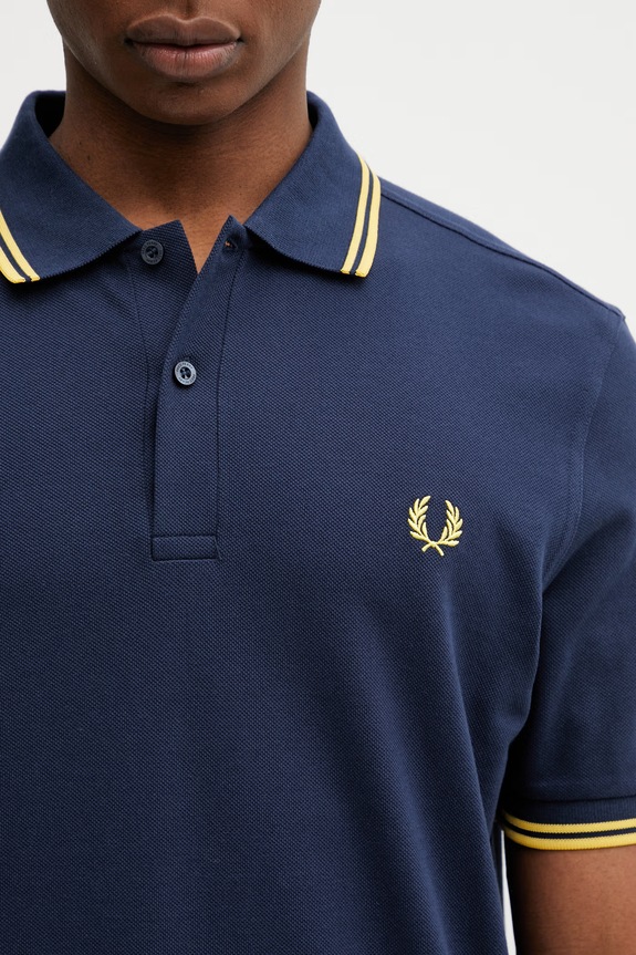 Fred Perry cotton polo shirt navy M3600.02B
