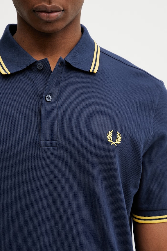Fred Perry cotton polo shirt navy M3600.02B