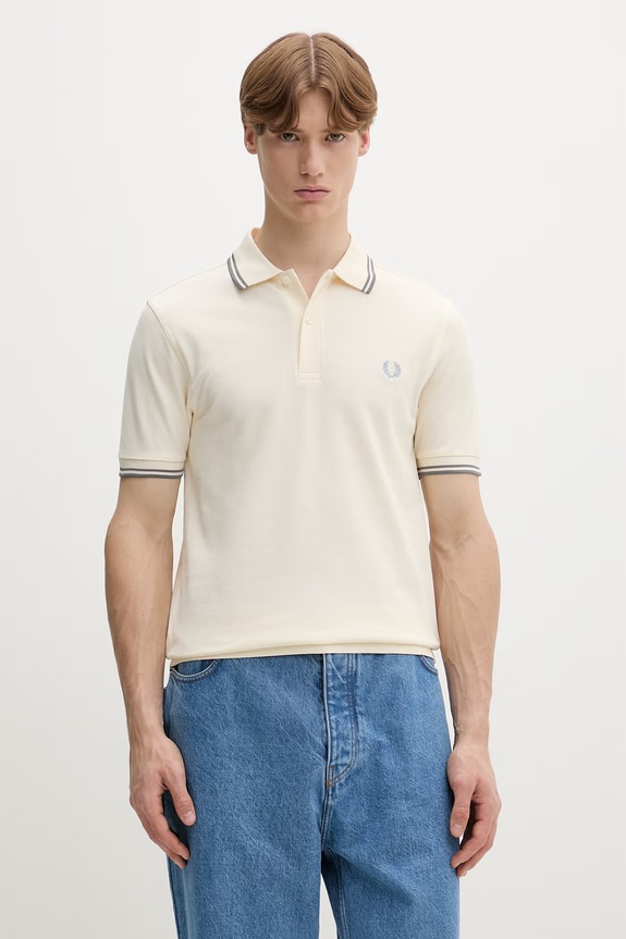 Fred Perry polo męskie bawełniane beżowy M3600.95A
