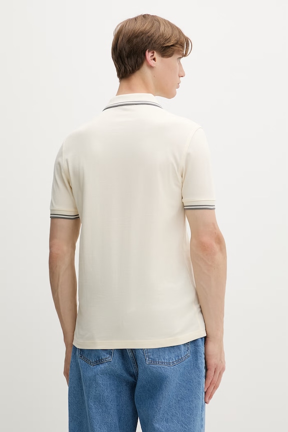 Odzież Fred Perry polo męskie bawełniane M3600.95A beżowy